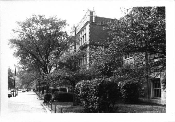 SCAN OLD Bradwell School from North End Oct. 11, 1968